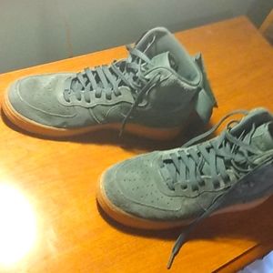 Swede olive green AF1 High top